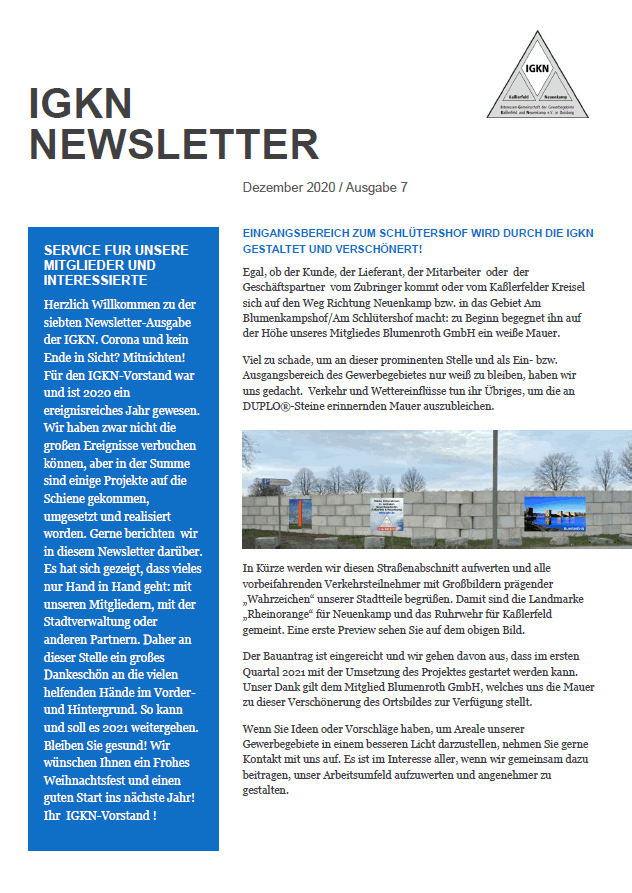 Newsletter #7 IGKN e.V.